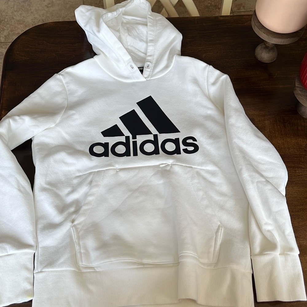 White adidas hoodie